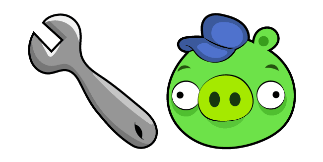 Angry Birds Mechanic Pigcustom cursor pack