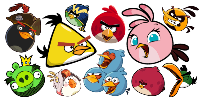 Angry Birds cursor collection