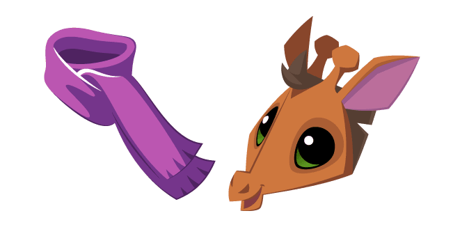 Animal Jam Giraffe and Scarfcustom cursor pack