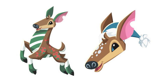 Animal Jam Jamaaliday Deercustom cursor pack