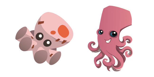 Animal Jam Octopus and Octopus Plushiecustom cursor pack