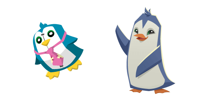 Animal Jam Penguin and Rare Penguin Plushiecustom cursor pack