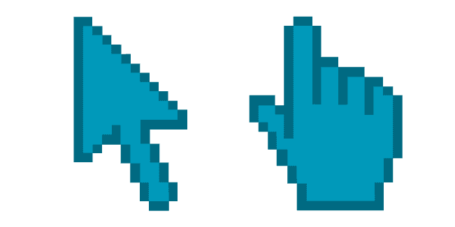 Aquamarine Pixelcustom cursor pack