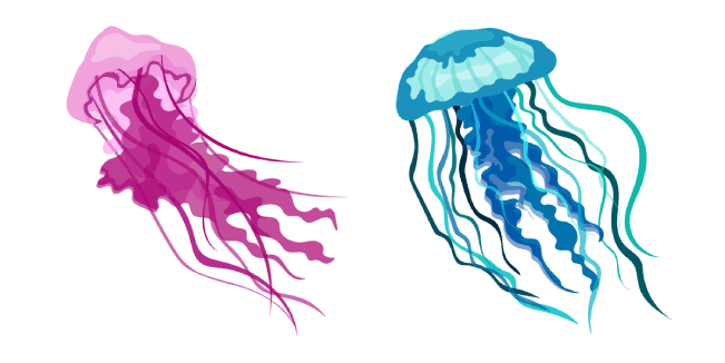 Aquarelle Jellyfishcustom cursor pack