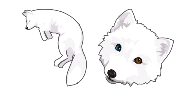 Arctic Foxcustom cursor pack