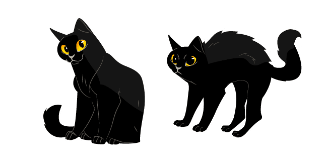 Black Catcustom cursor pack