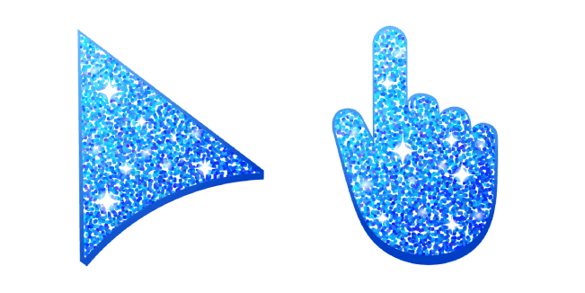 Blue Glittercustom cursor pack