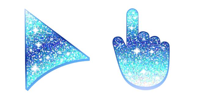 Blue Ocean Glittercustom cursor pack