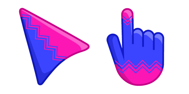 Blue-Pink Zippercustom cursor pack