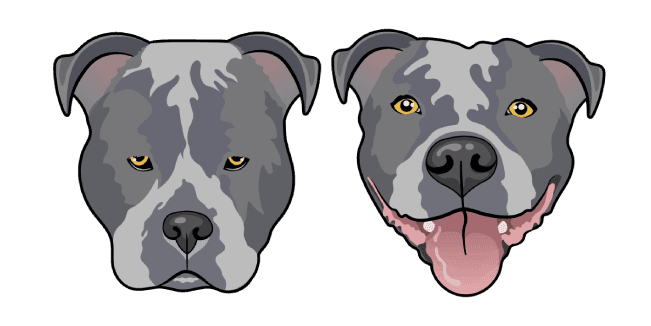 Blue Pitbull Dogcustom cursor pack