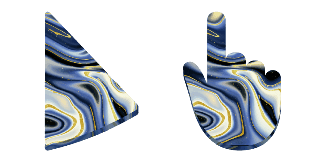 Blue and Gold Marblecustom cursor pack