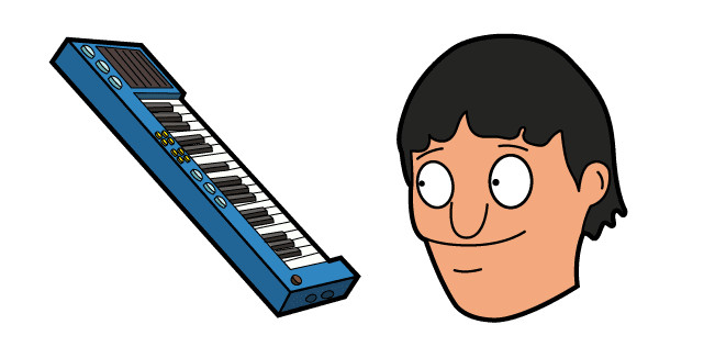 Bob's Burgers Gene Belcher and Piano Keyboardcustom cursor pack