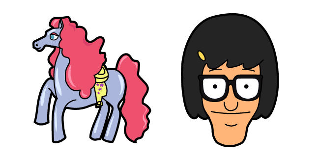 Bob's Burgers Tina Belcher and Chariotcustom cursor pack