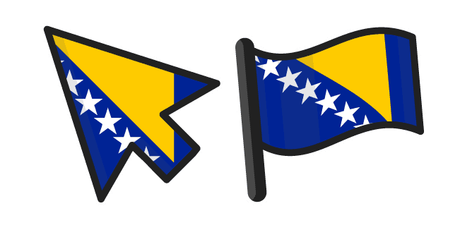 Bosnia and Herzegovina Flagcustom cursor pack