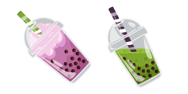 Bubble Teacustom cursor pack