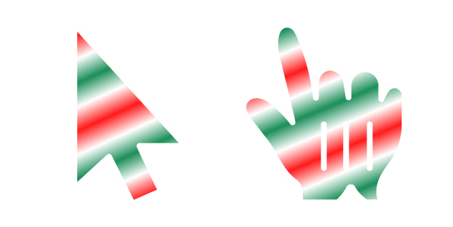 Candy Cane Gradientcustom cursor pack