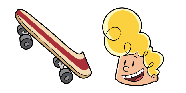 Captain Underpants Harold Hutchins and Skateboardcustom cursor pack