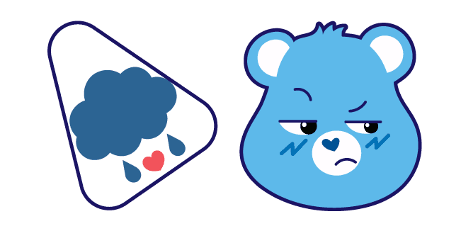 Care Bears Grumpy Bearcustom cursor pack