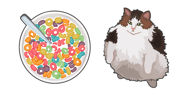 Cat Wanting Fruit Loopscustom cursor pack