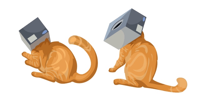 Cats Head Stuck in a Boxcustom cursor pack