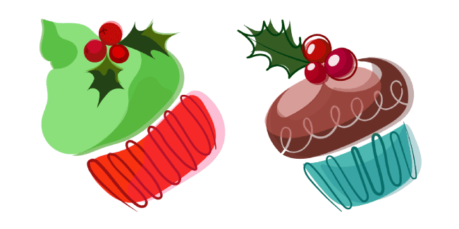 Christmas Aquarelle Cakecustom cursor pack