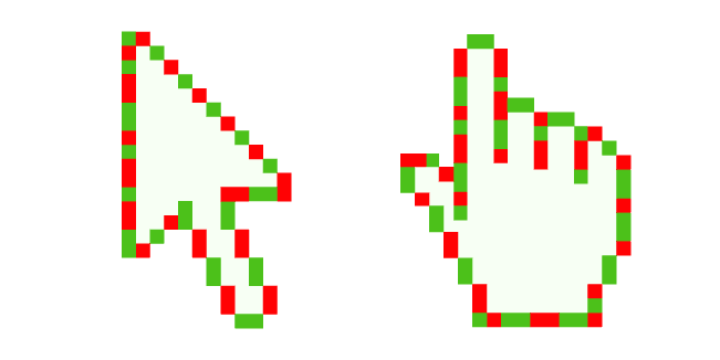 Christmas Candy Pixelcustom cursor pack