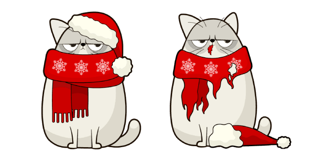 Christmas Cat and Costumecustom cursor pack