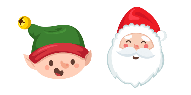 Christmas Elf and Santa Clauscustom cursor pack