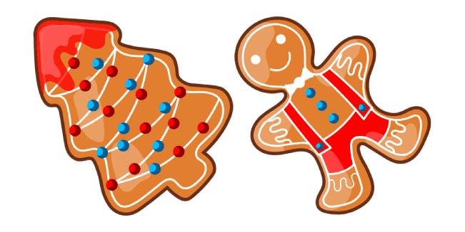 Christmas Gingerbread Tree and Mancustom cursor pack