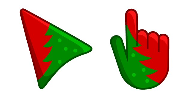 Christmas Green and Redcustom cursor pack