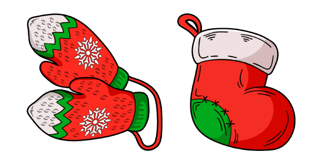 Christmas Mittens and Stockingcustom cursor pack