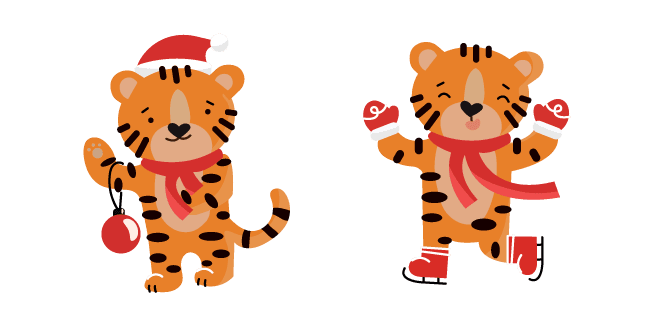 Christmas Tigercustom cursor pack