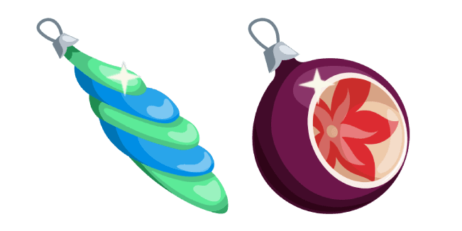 Christmas Tree Vintage Baublescustom cursor pack