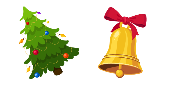 Christmas Tree and Bellcustom cursor pack