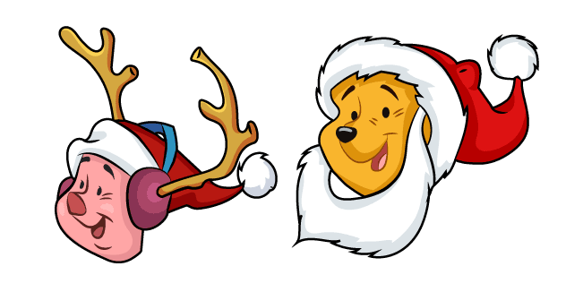 Christmas Winnie the Pooh and Pigletcustom cursor pack