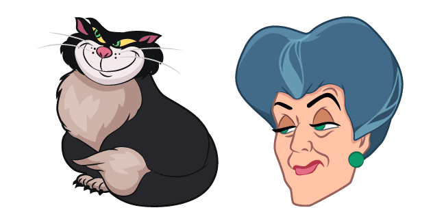 Cinderella Lady Tremaine and Lucifercustom cursor pack