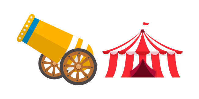 Circus Human Cannonballcustom cursor pack