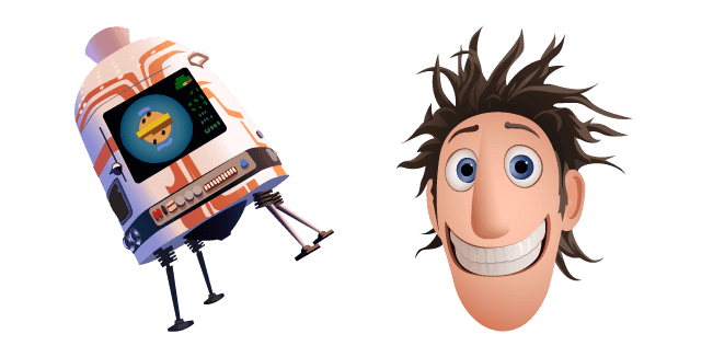 Cloudy with a Chance of Meatballs Flint and FLDSMDFRcustom cursor pack