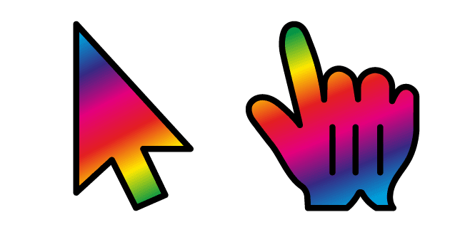 Color Spectrum Gradientcustom cursor pack