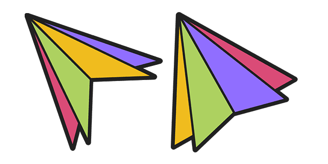 Colored Trianglescustom cursor pack