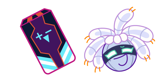 Cookie Run Cyborg Cookie and BB-Batterycustom cursor pack