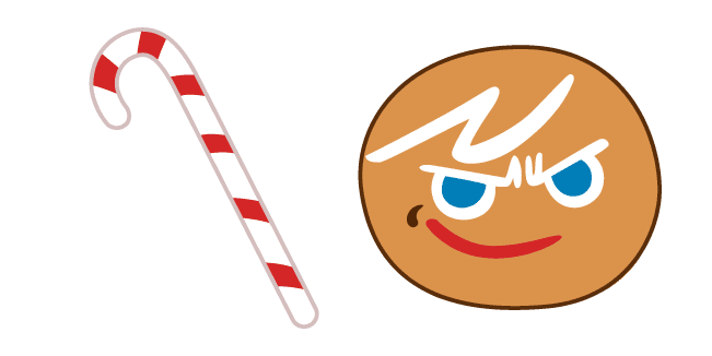 Cookie Run GingerBrave and Candy Canecustom cursor pack