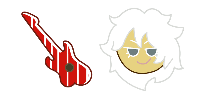 Cookie Run Rockstar Cookie and Guitarcustom cursor pack