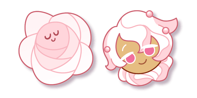 Cookie Run Whipped Cream Cookie and Rosettecustom cursor pack