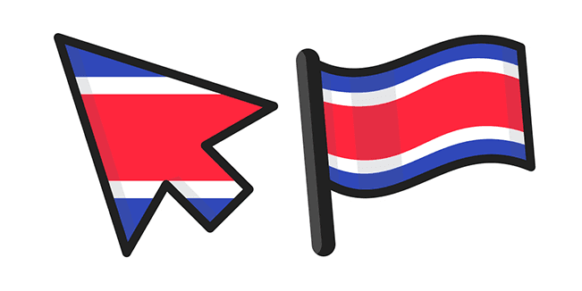 Costa Rica Flagcustom cursor pack