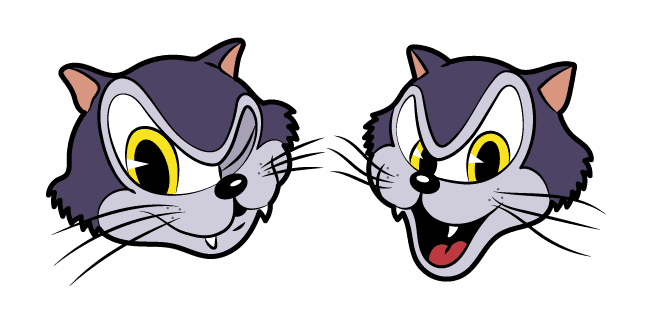 Cuphead Katzenwagencustom cursor pack