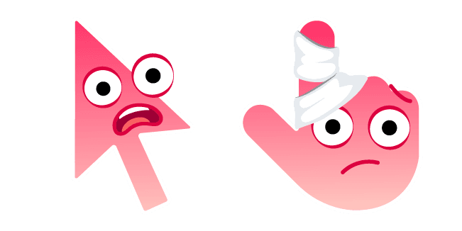 Cursoji - Frowning Face and Head Bandagecustom cursor pack