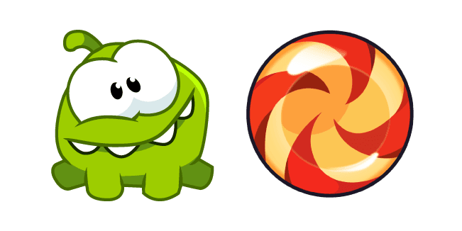 Cut the Rope Om Nom and Candycustom cursor pack