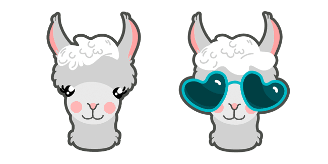 Cute Alpacacustom cursor pack