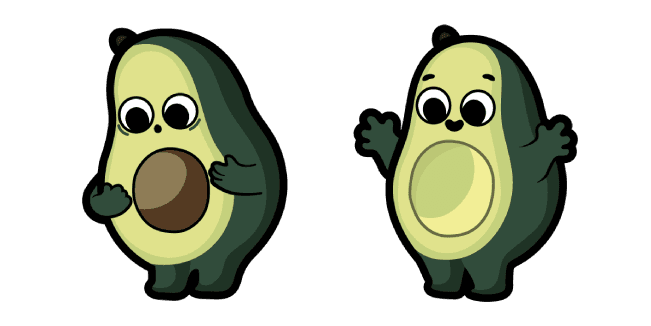 Cute Avocadocustom cursor pack